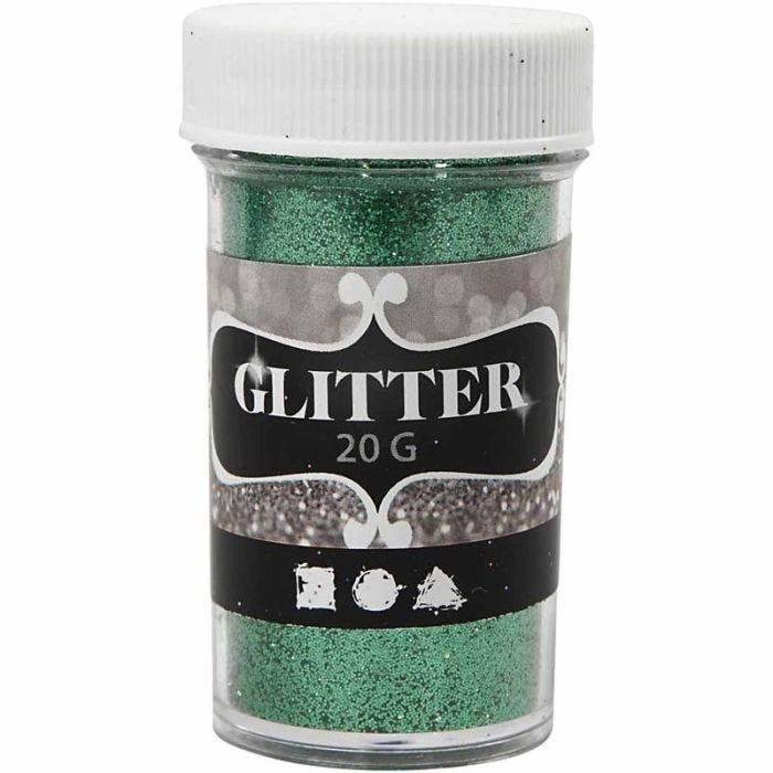 Glitter, grønn, 20 g/ 1 boks