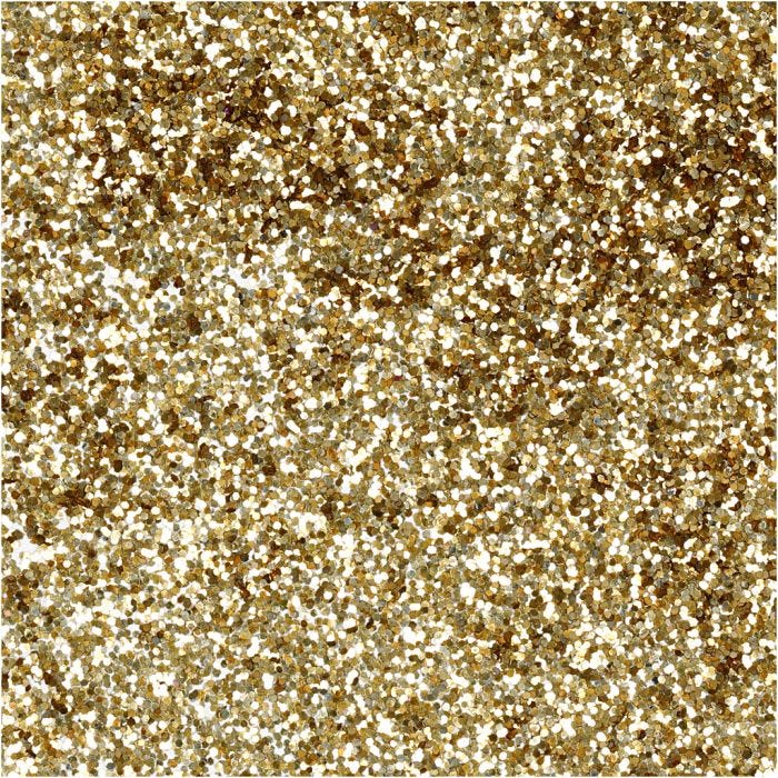 Bioglitter, dia. 0,4 mm, gull, 10 g/ 1 boks