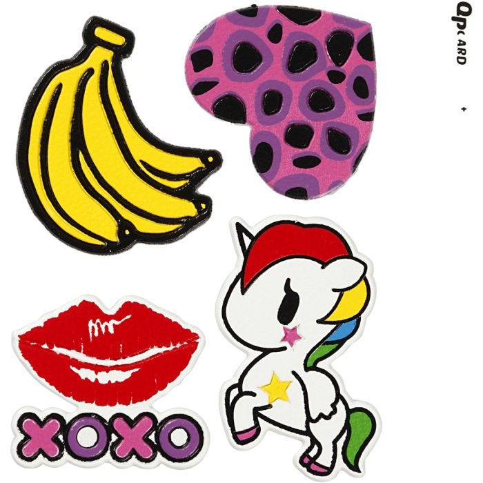 Soft stickers, XOXO, ark 12,2x17,75 cm, 1 ark