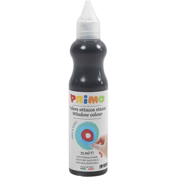 Vindusmaling, D: 3,2 cm, svart, 75 ml/ 1 fl.