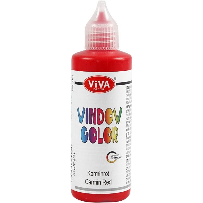 Window Color, karminrød, 90 ml/ 1 fl.