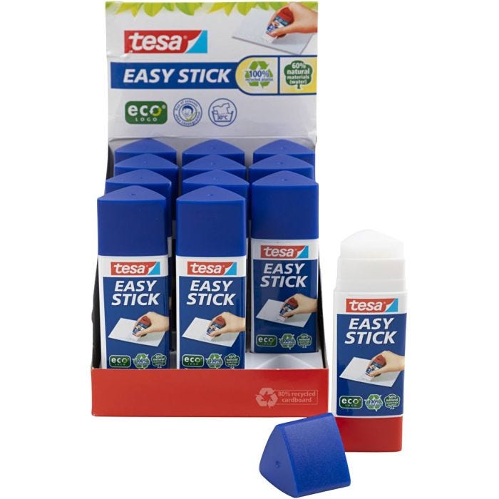 Tesa easy stick limstift, 25 g, 12stk./ 1 pk.