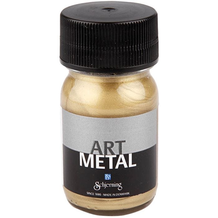 Hobbymaling Metallic, lys gull(5102), 30 ml/ 1 fl.