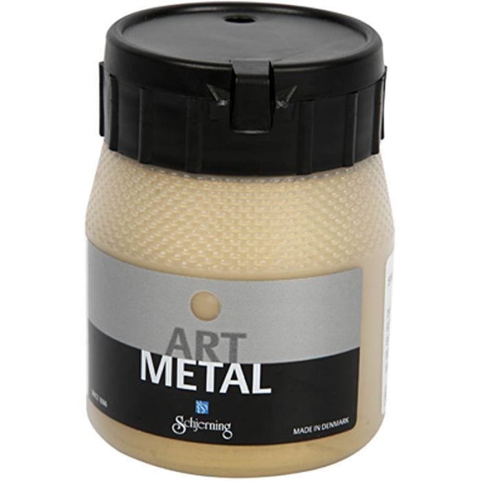 Hobbymaling Metallic, lys gull(5102), 250ml/ 1 fl.