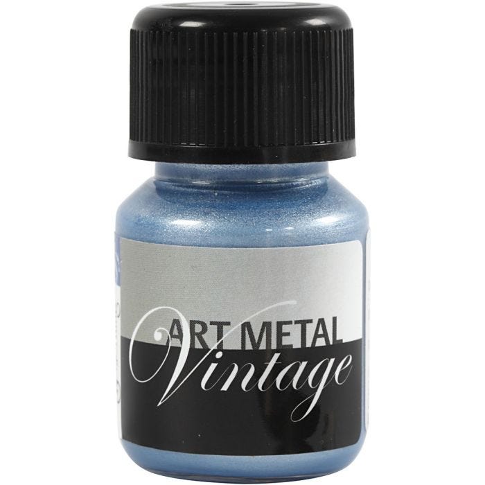 Hobbymaling Metallic, pearl blå(5031), 30 ml/ 1 fl.
