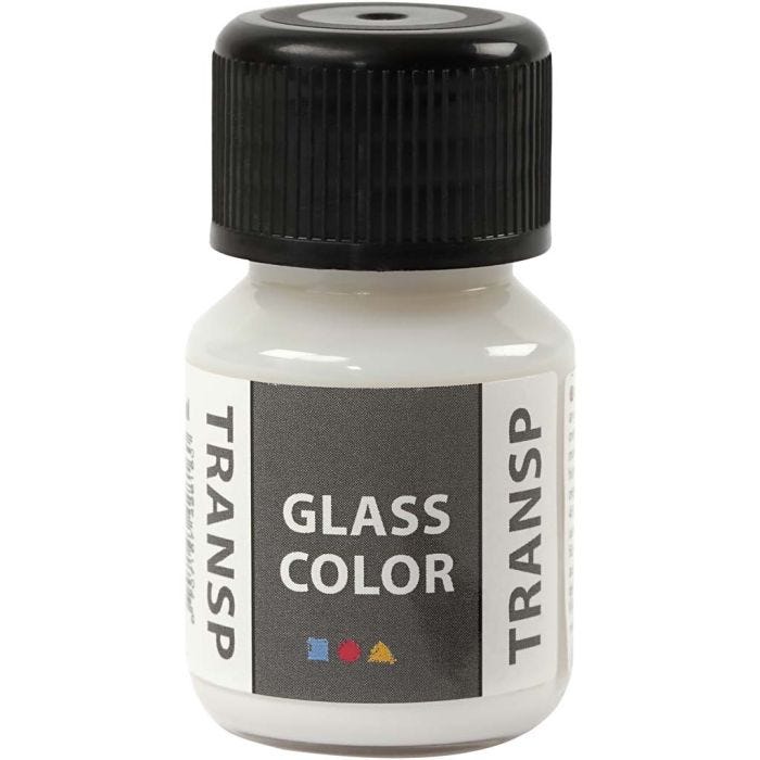 Glass Color Transparent, hvit, 30 ml/ 1 fl.