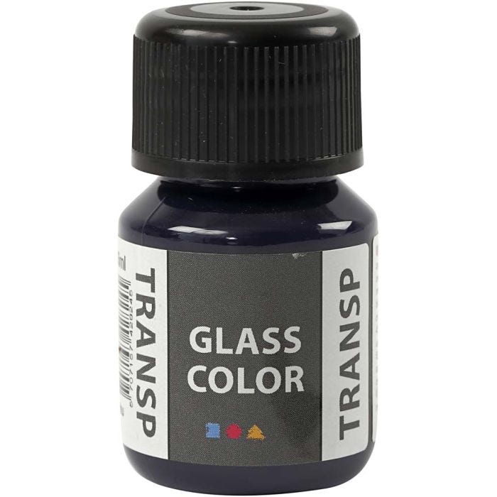Glass Color Transparent, marineblå, 30 ml/ 1 fl.