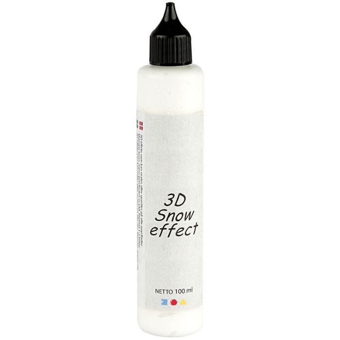 3D Snow effekt, hvit, 100 ml/ 1 fl.
