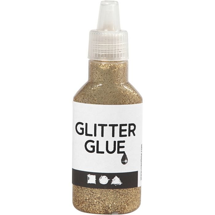 Glitterlim, gull, 25 ml/ 1 fl.