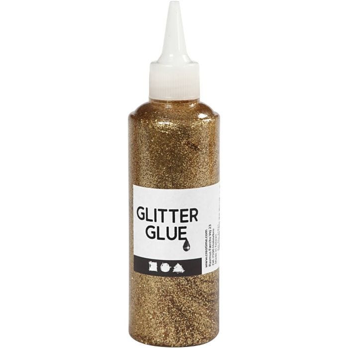 Glitterlim, gull, 118 ml/ 1 fl.