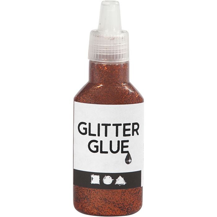 Glitterlim, orange, 25 ml/ 1 fl.