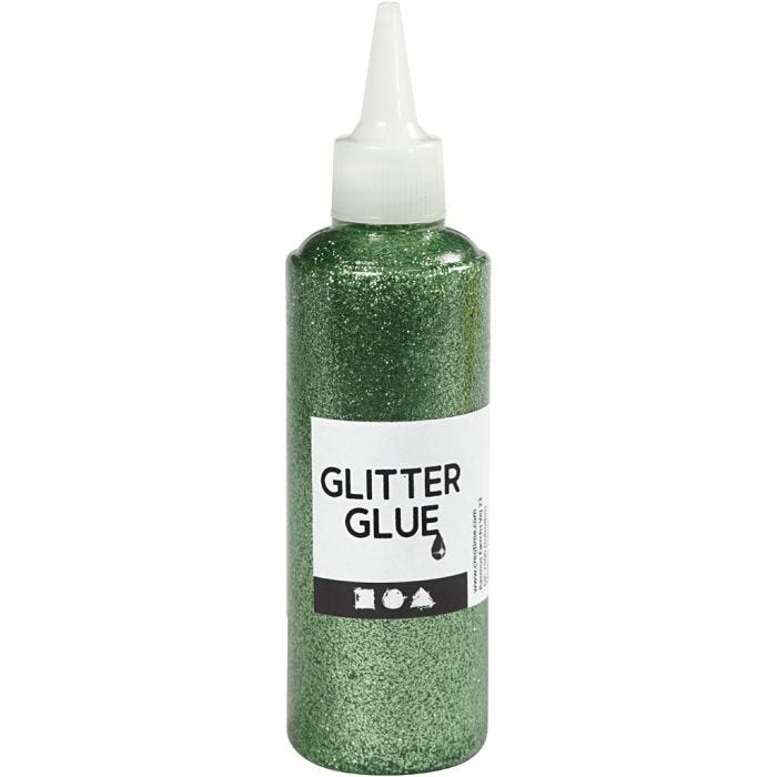 Glitterlim, grønn, 118 ml/ 1 fl.