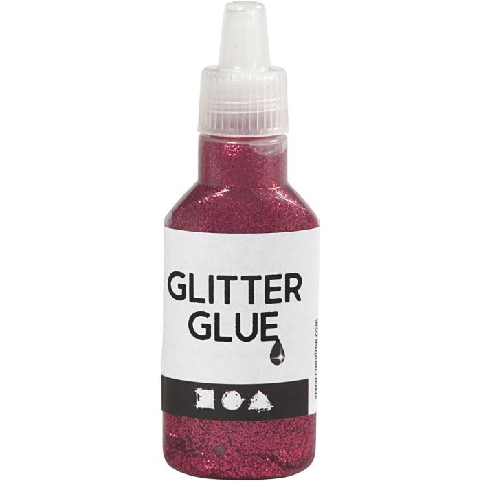 Glitterlim, pink, 25 ml/ 1 fl.
