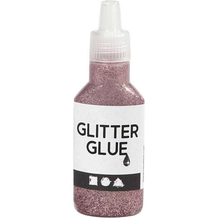 Glitterlim, rosa, 25 ml/ 1 fl.