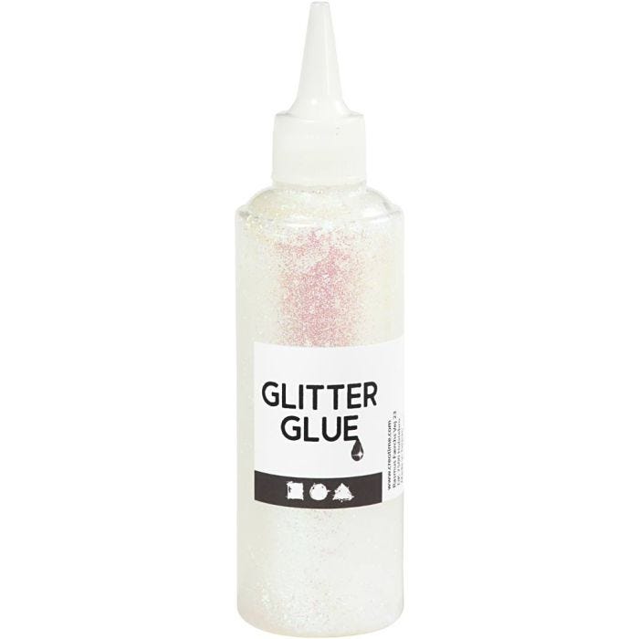 Glitterlim, holographically hvit, 118 ml/ 1 fl.