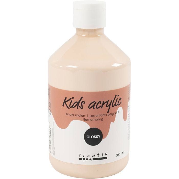 Akrylmaling Blank, lys pulver, 500 ml/ 1 fl.