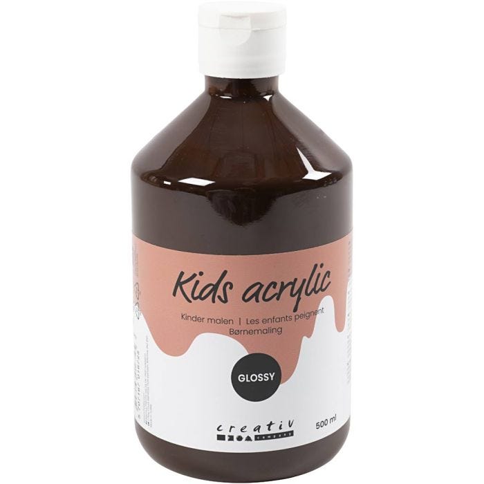 Akrylmaling Blank, brun, 500 ml/ 1 fl.
