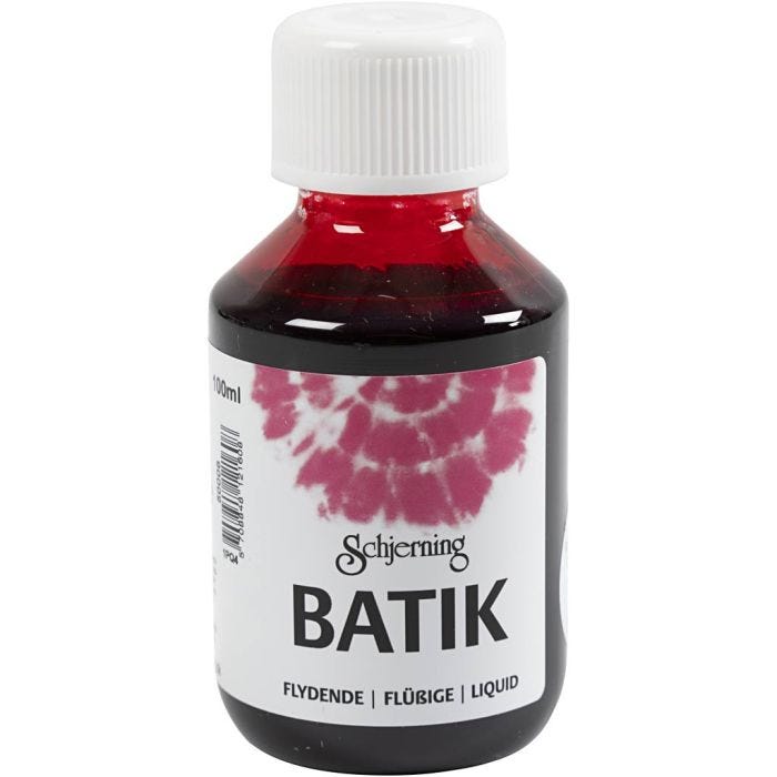 Batikkfarge, pink, 100 ml/ 1 fl.