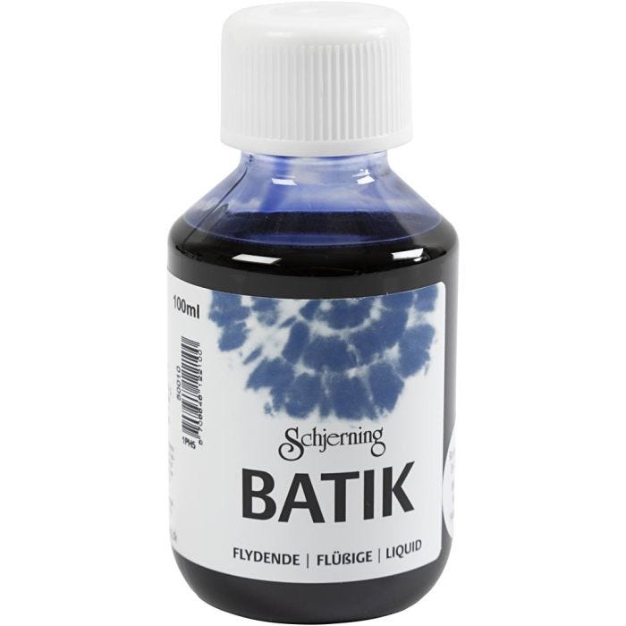 Batikkfarge, brilliant blå, 100 ml/ 1 fl.
