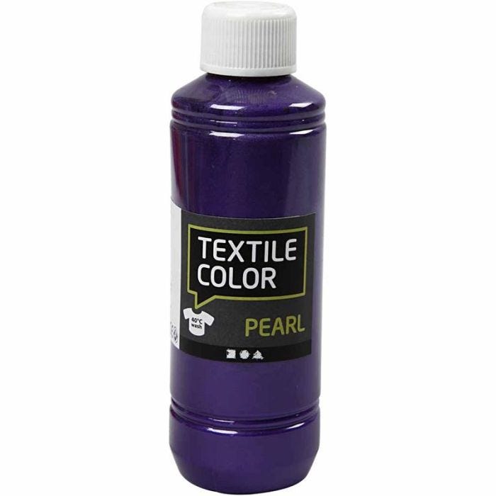 Tekstilfarge, perlemor, violet, 250 ml/ 1 fl.