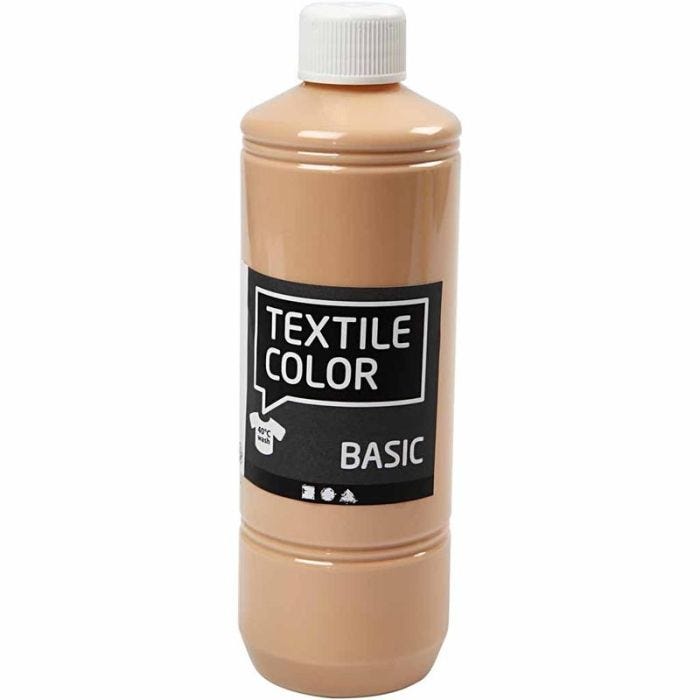 Tekstilfarge, lys pulver, 500 ml/ 1 fl.