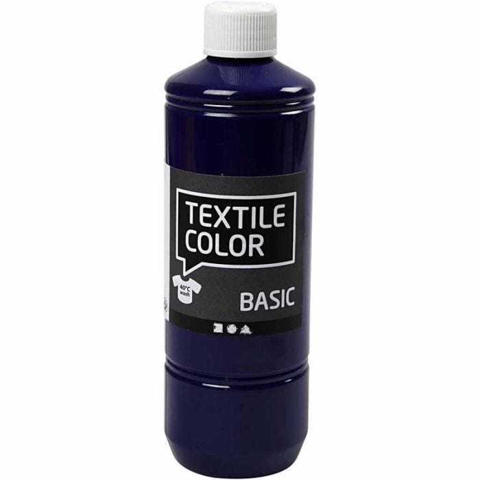 Tekstilfarge, brilliant blå, 500 ml/ 1 fl.
