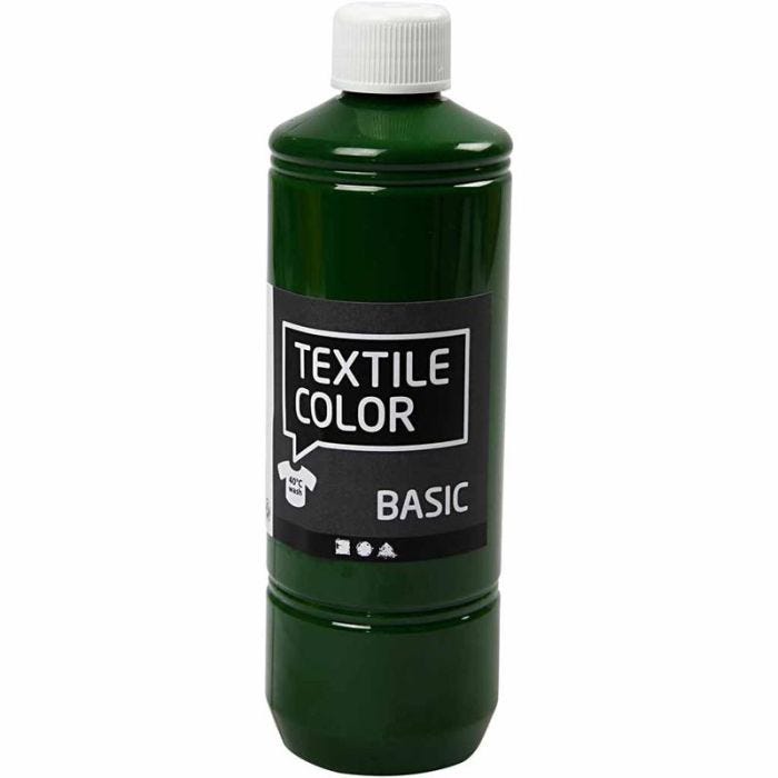 Tekstilfarge, gressgrønn, 500 ml/ 1 fl.