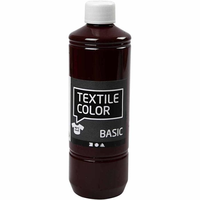 Tekstilfarge, aubergine, 500 ml/ 1 fl.