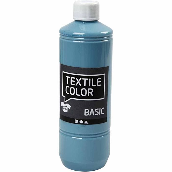 Tekstilfarge, dueblå, 500 ml/ 1 fl.