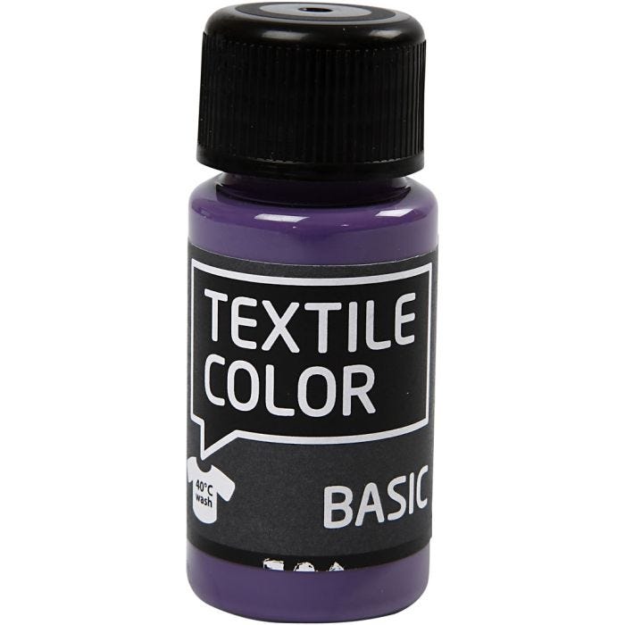 Tekstilfarge, lavendel, 50 ml/ 1 fl.