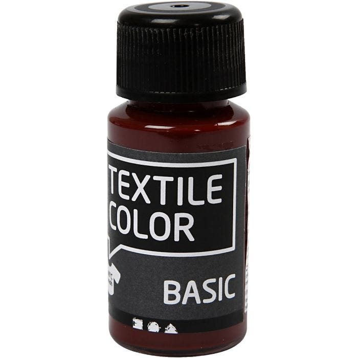 Tekstilfarge, brun, 50 ml/ 1 fl.
