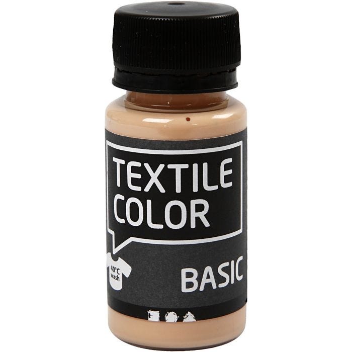 Tekstilfarge, lys pulver, 50 ml/ 1 fl.