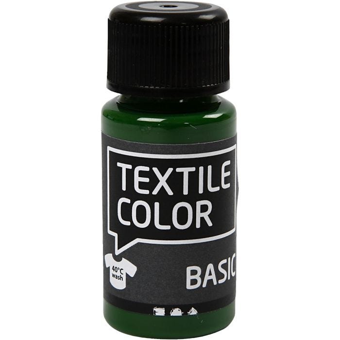 Tekstilfarge, gressgrønn, 50 ml/ 1 fl.