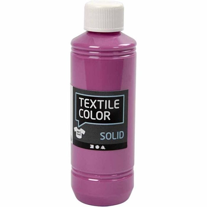 Tekstilfarge, dekkende, fuchsia, 250 ml/ 1 fl.