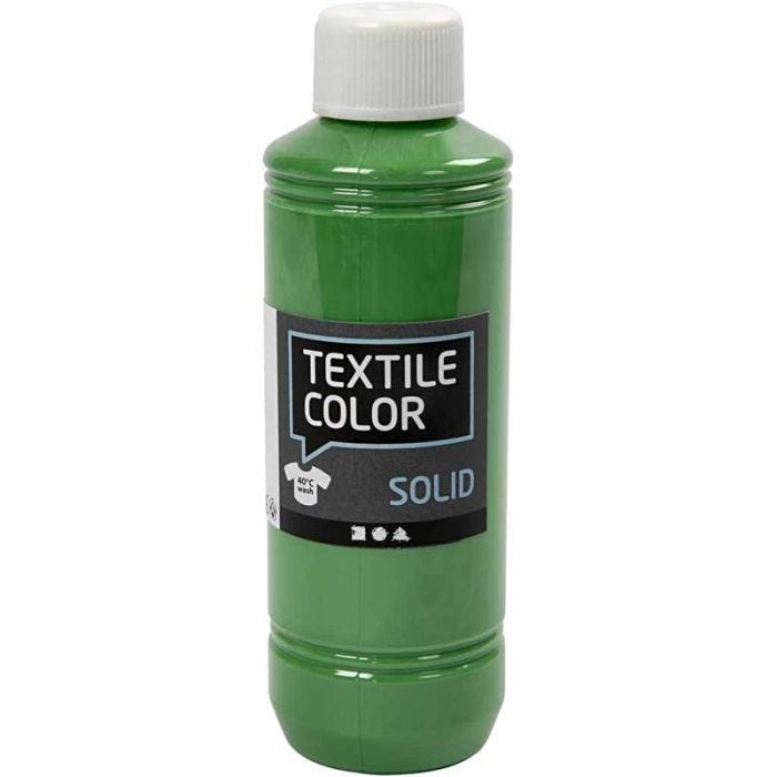 Tekstilfarge, dekkende, brilliant grønn, 250 ml/ 1 fl.