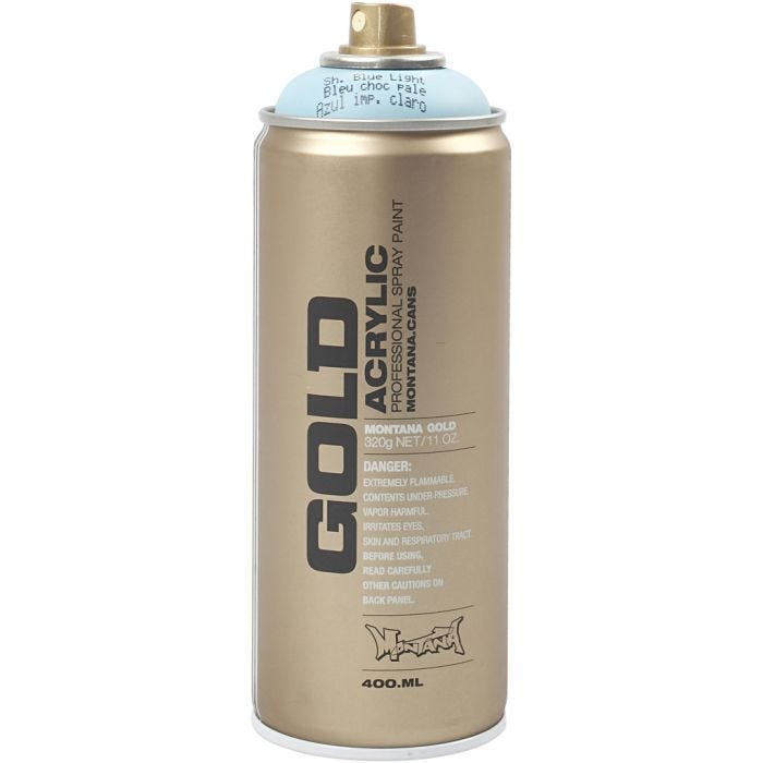 Spraymaling, lys blå, 400 ml/ 1 boks