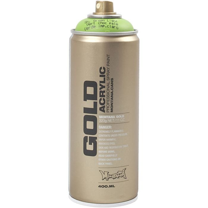 Spraymaling, lys grønn, 400 ml/ 1 boks