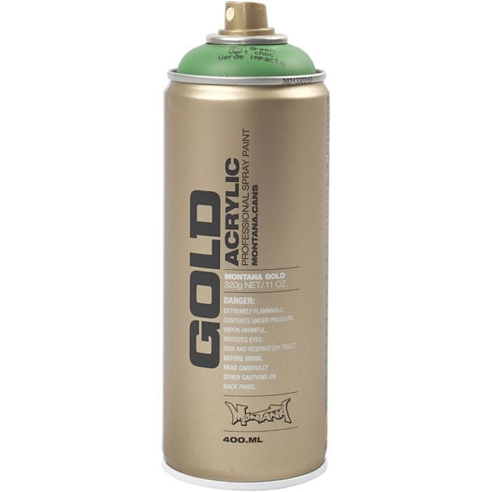 Spraymaling, grønn, 400 ml/ 1 boks