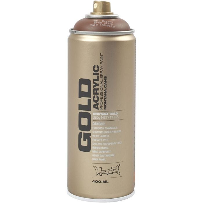 Spraymaling, brun, 400 ml/ 1 boks