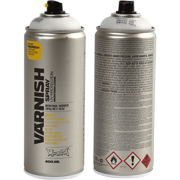 Spraylakk, matt, 400 ml/ 1 boks