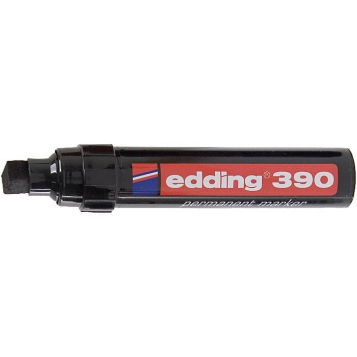 Edding sprittusj 390, strek 4x12 mm, svart, 1 stk.