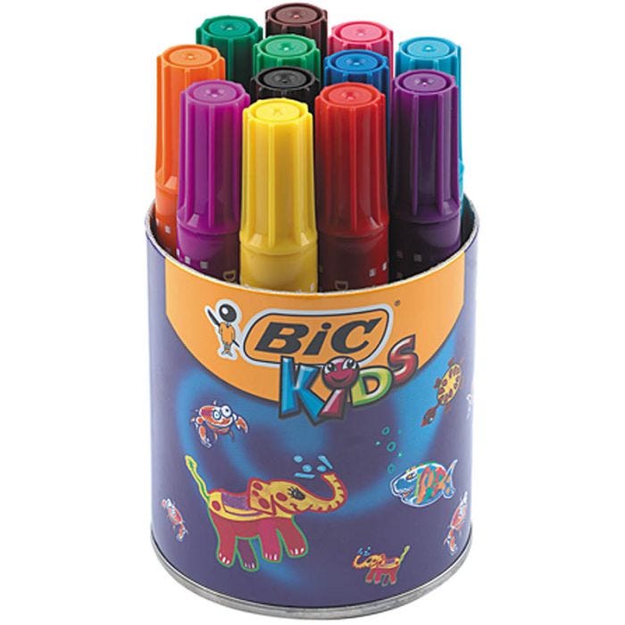 BIC Decoralo Jumbotusj, strek 4 mm, ass. farger, 12 stk./ 1 boks