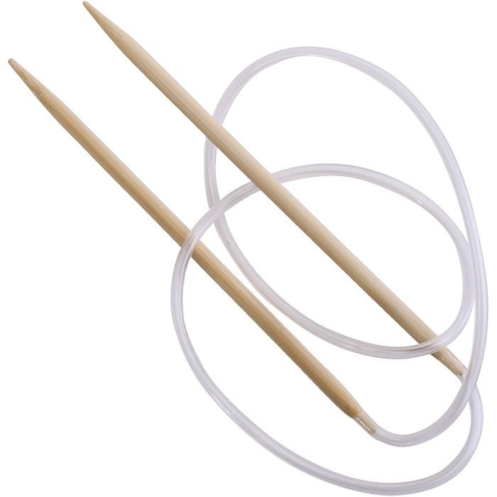 Rundpinne av bambus, L: 80 cm, str. 5 mm, 1 stk.