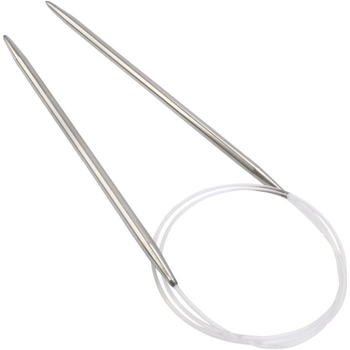 Rundpinne av aluminium, L: 80 cm, str. 5 mm, 1 stk.