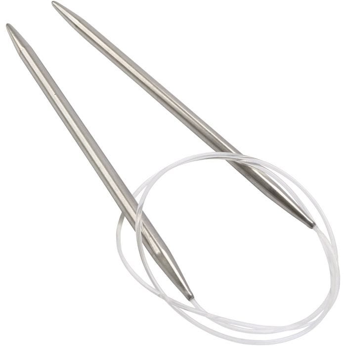 Rundpinne av aluminium, L: 80 cm, str. 6 mm, 1 stk.