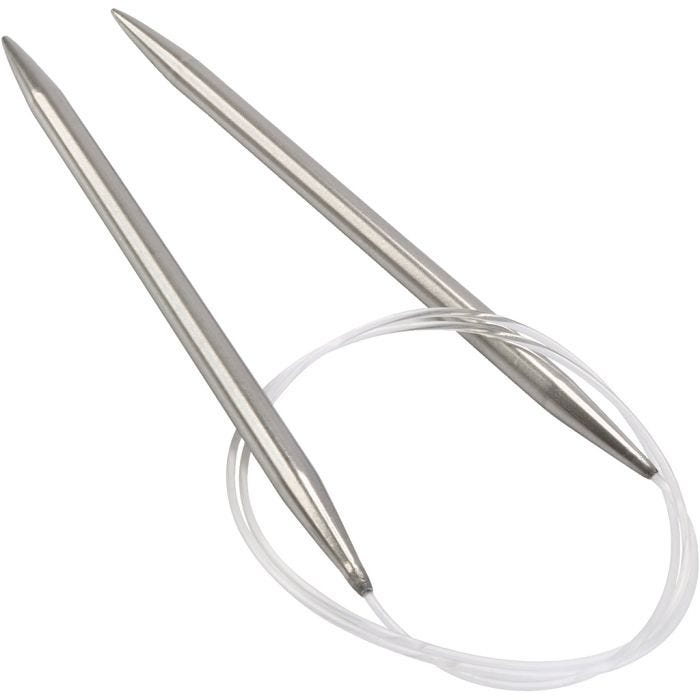 Rundpinne av aluminium, L: 80 cm, str. 7 mm, 1 stk.