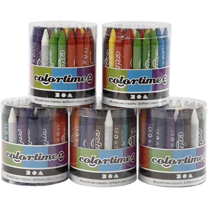 Colortime Fargekritt, 5x48 ass./ 1 sett