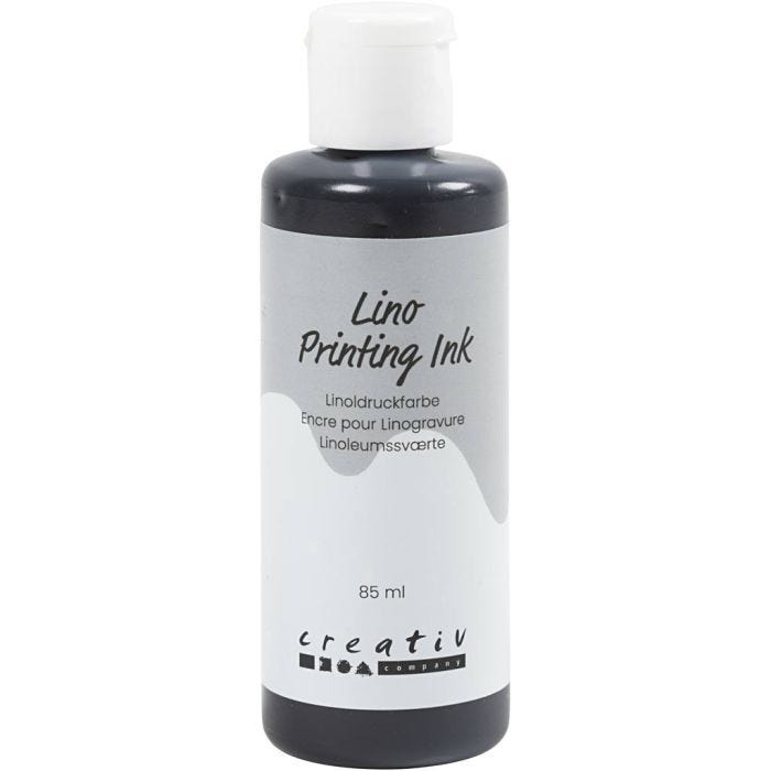 Linoleumsmaling, svart, 85 ml/ 1 fl.