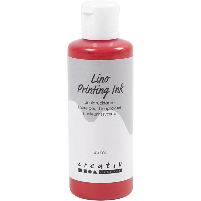 Linoleumsmaling, rød, 85 ml/ 1 fl.