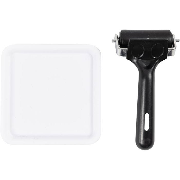 Verktøysett for linoleumstrykk, B: 6 cm, str. 12x12 cm, 1 pk.